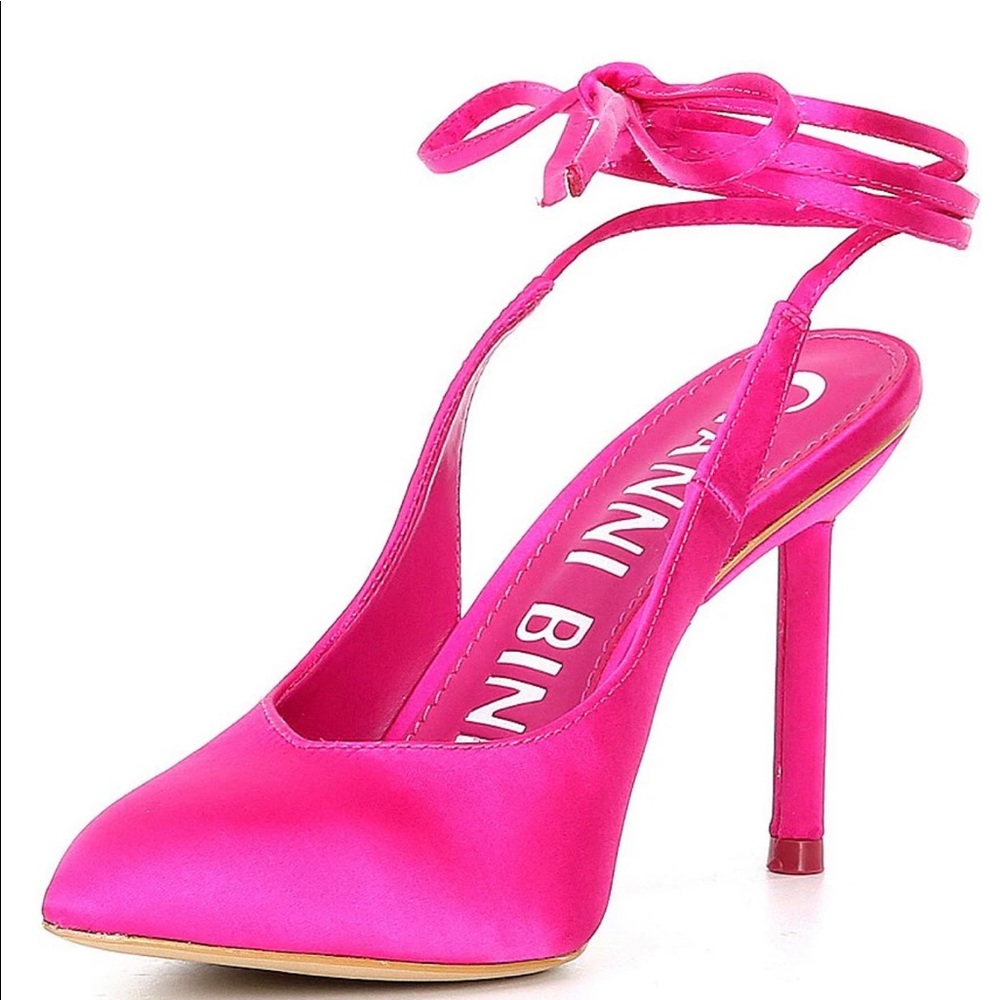 Gianni Bini Sirfeenah Satin Pointed Toe Heels